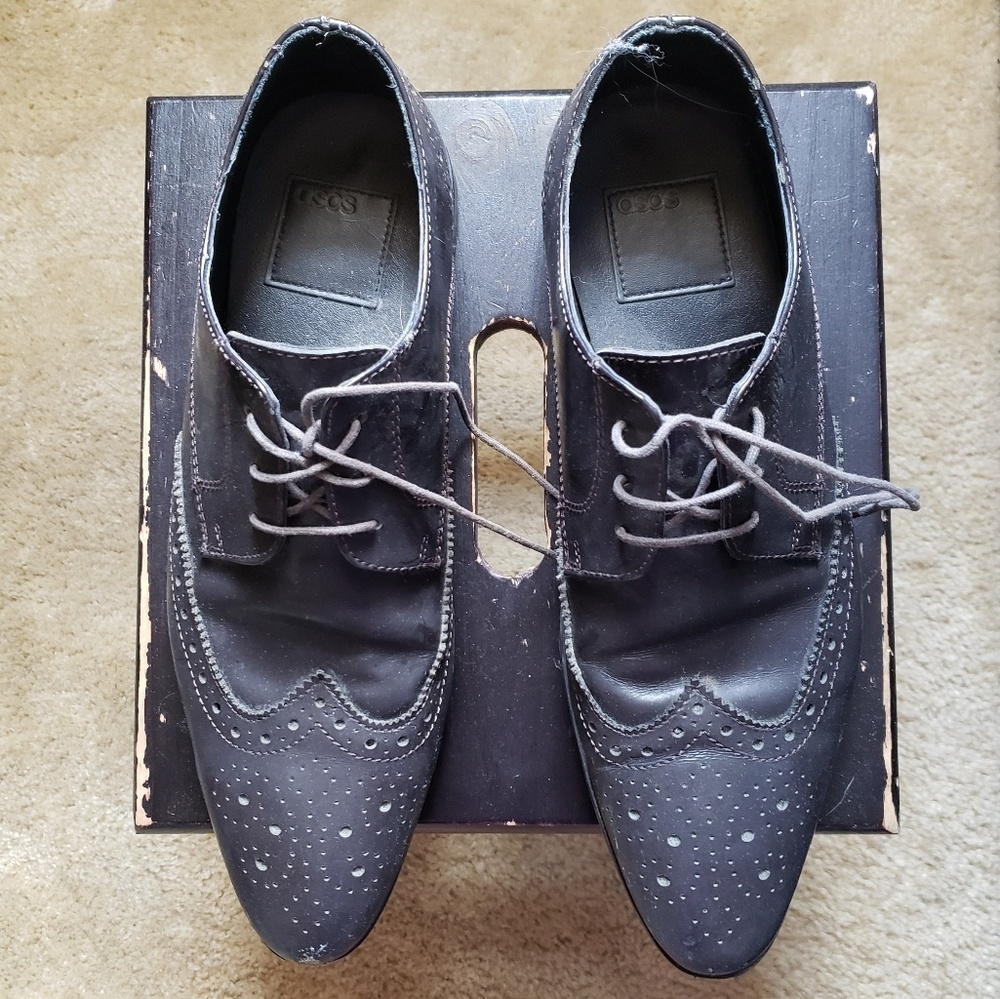 ASOS Dark Brown Oxford Dress Shoes